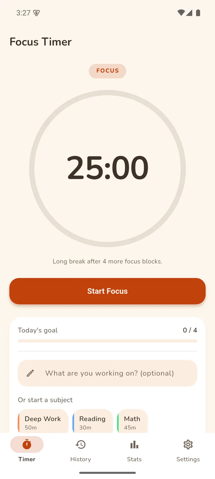 Focus Timer screenshot 1