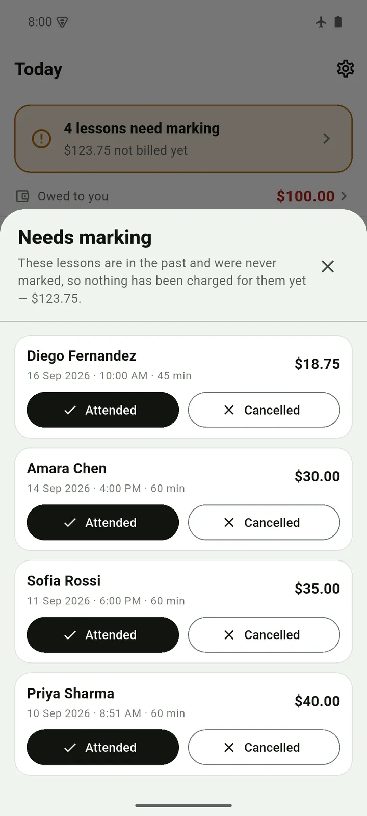 Tuition Tab screenshot 2