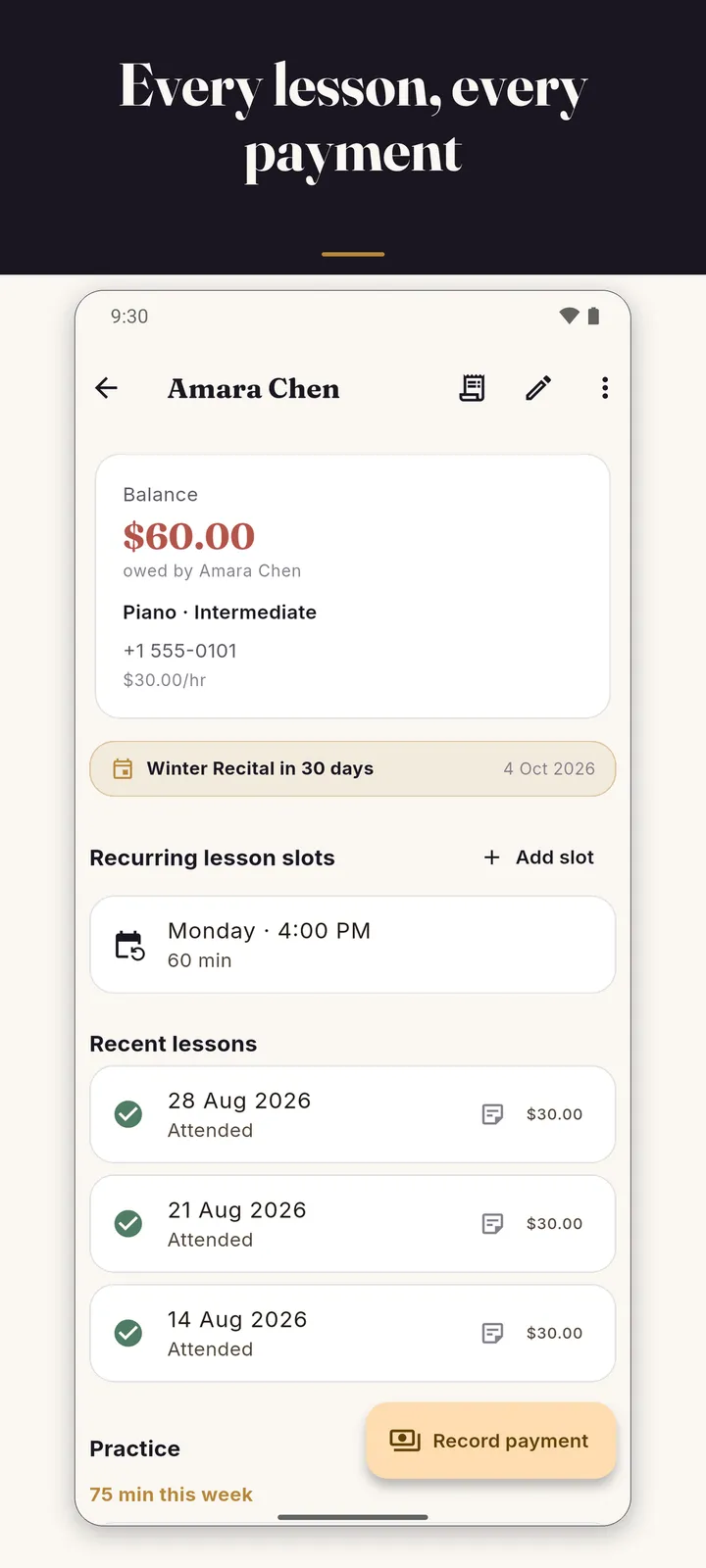 Studio Tab screenshot 2