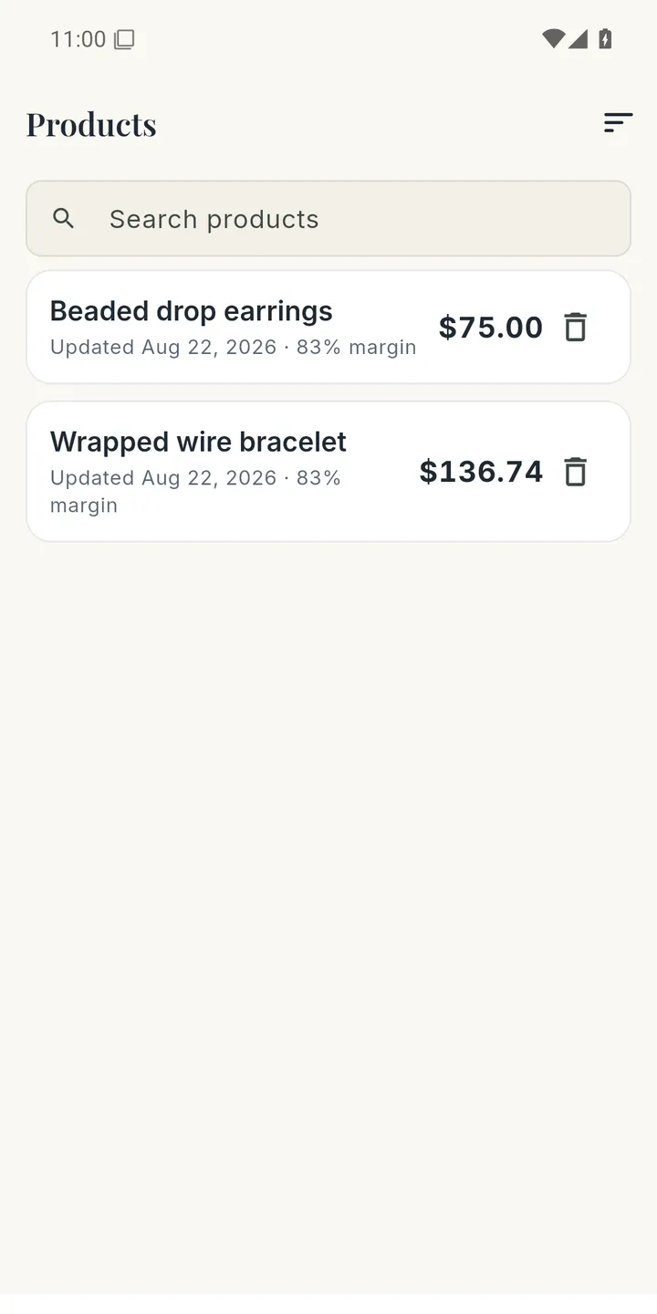Handmade Pricing screenshot 2