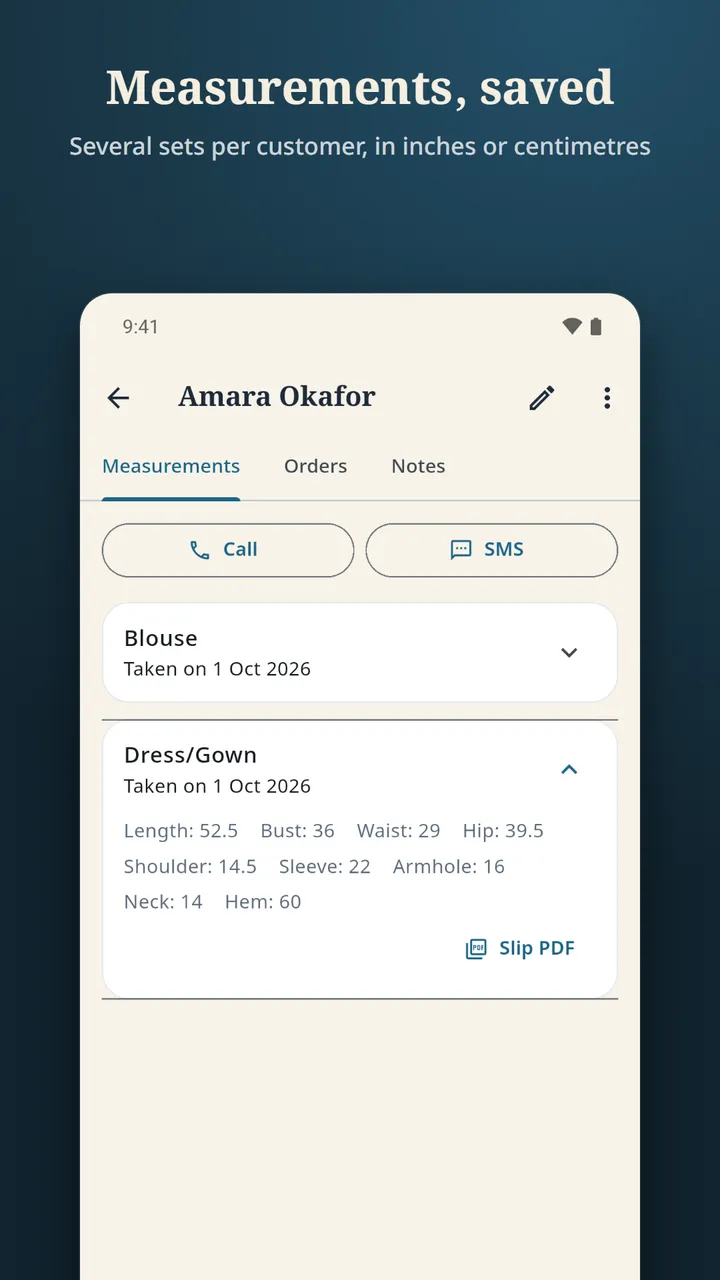 Tailor Book screenshot 3