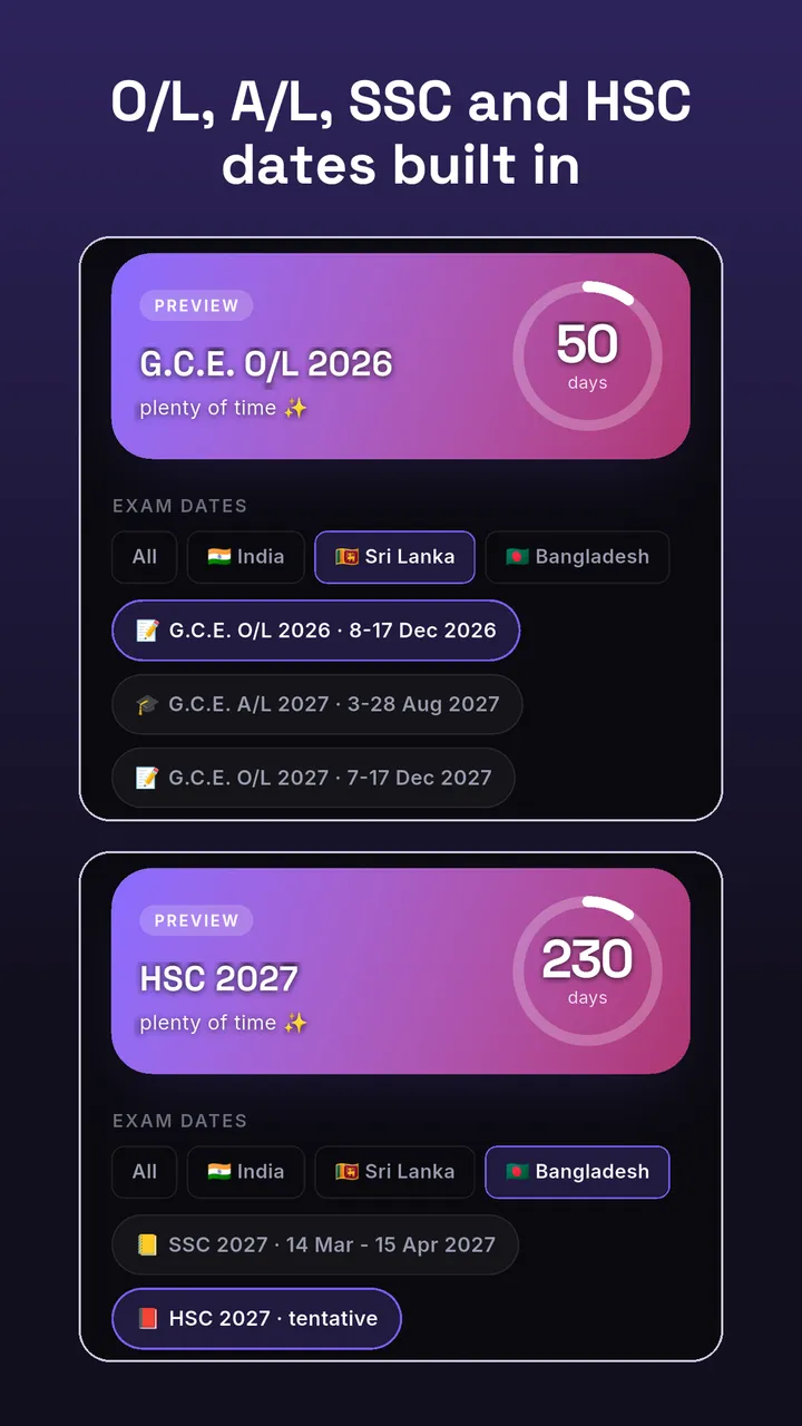 Exam Countdown screenshot 4